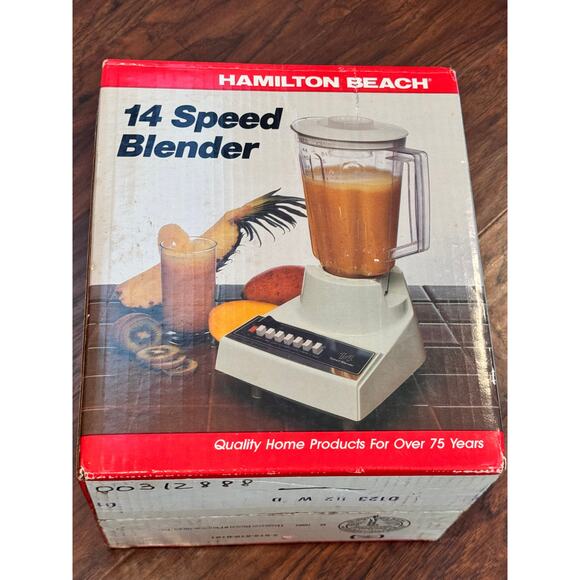 Vintage HTC Sealed New in Box 50s Hamilton Beach Blender Model 610w 14 Speed - Picture 2 of 7